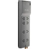 Belkin BE108230-06 Home/Office Surge Protector (8-Outlet; 1-in/2-out Telephone/Modem Protection &