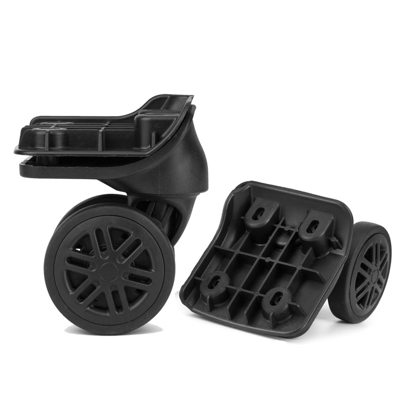 Volein Suitcase Replacement Wheels 1 Pair Black Suitcase Castors Swivel