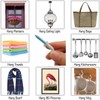 Hayodo 2 inches Ceiling Screw Hooks 15Pcs with Reusable Case