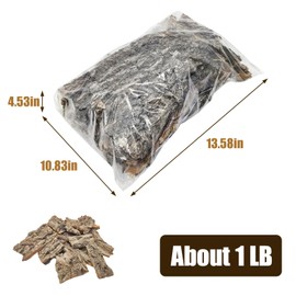 VCEPJH Reptile Bark Bedding,1 LB Natural Cork Bark for Reptiles Flat Cork Wood Terrarium Substrate Tank Supplies for Snake Spiders Bearded Dragons Hermit Crabs Geckos