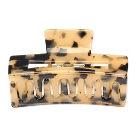 QinGoo Medium Hair Clip, Secure, Hair Clip, Hair Claw for Adults, Hair Accessory, Stylish, Women's, Tortoise Shell