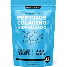 Péptidos de Colágeno Hidrolizado Puro Tipo I & III | 50 días | Certificado 100% Pastoreo Libre | Alta Pureza | ¡Disuelve rápido, no cambia el sabor de tus bebidas!- Sin Azúcar, Sin Edulcorantes, Sin Saborizantes | Suplementos Beyond Vitamins - (500 Gramos - 50 porciones)