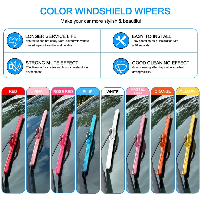 CJPPPZIW® Windshield Wipers-16"+16" Replacement for 2018-2024 Jeep Wrangler/2020-2025 Gladiator,Streak-free,OEM Quality