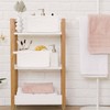 ABenkle Small White Basket, Soft Woven Storage Bins Baskets for
