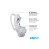 Vapur Collapsible Water Bottle With Carabiner, Compact Bottle Folds Flat