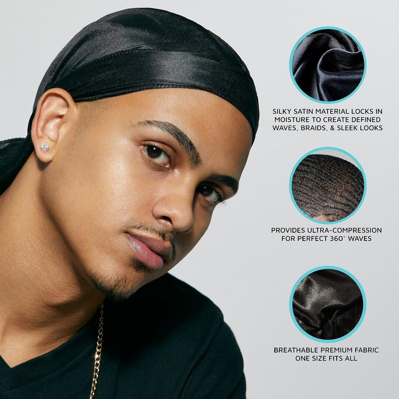 KISS COLORS & CARE KS POWER WAVE MILITARY SATIN DURAG