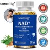 NAD+ complex nutritional supplement - NR Niacinamide Ribose Resveratrol - Cellular vitality nutritional support - Daily health care, 2 units, 60 servings / NAD+ 복합영양보충제 - NR 나이아신아마이드 리보스 레스베라트롤 - 세포활력 영양지원 - 일상 건강관리, 2개, 60회분