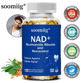 NAD+ complex nutritional supplement - NR Niacinamide Ribose Resveratrol - Cellular vitality nutritional support - Daily health care, 2 units, 60 servings / NAD+ 복합영양보충제 - NR 나이아신아마이드 리보스 레스베라트롤 - 세포활력 영양지원 - 일상 건강관리, 2개, 60회분