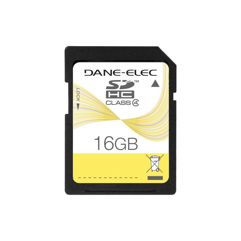Dane-Elec DA-SD-16GB-R 16 GB Class 4 SDHC Flash Memory Card