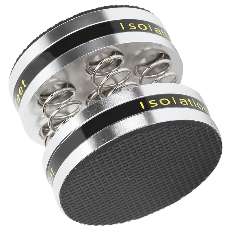 4PCS Aluminum Spring Speakers Spikes Isolation Stand Feet Pad Shockproof