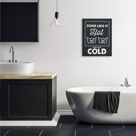 Stupell Industries Some Like It Hot Phrase Family Laundry Humor, Designed by Jennifer Pugh Canvas Wall Art, 24 x 30, White