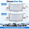 Magnetic Windshield Snow Cover for Cars & SUVs – Reflective
