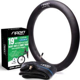 Rippin Moto 2.75/3.00-19 Heavy Duty Inner Tube (70/100-19) 2.5mm Thick - TR4 Valve - Fits Most 3.0-19 Motocross Tires, Surron Light Bee X, Talaria, E-Ride PRO SS, Altis Sigma, Rawrr Mantis