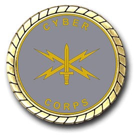 US Army Cyber Corps Iraq Service Challenge Coin