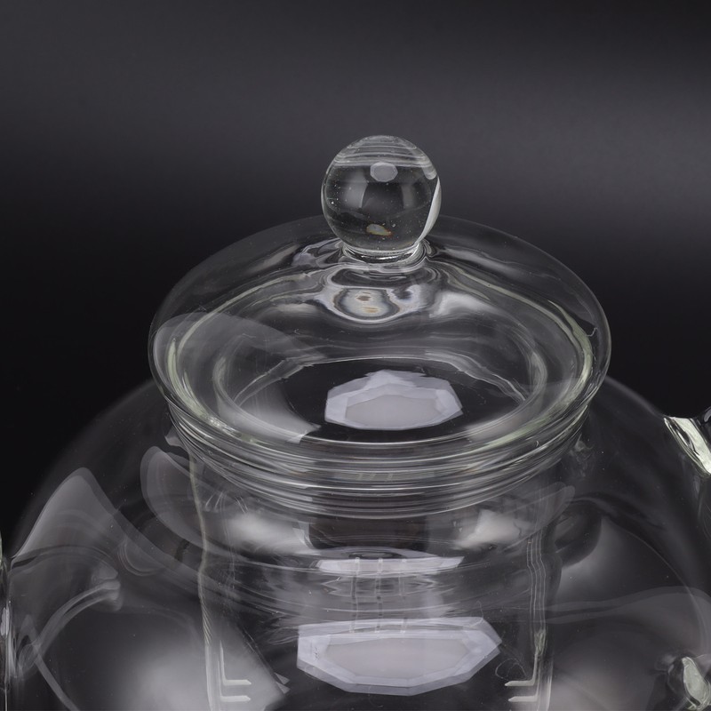 680ml Glass Teapot with Filter Heat Resistance Transparent Tea Kettle