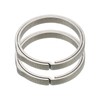sourcing map Titanium Keychain Rings, 2 Pcs 0.75-inch Split Side