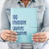 100 Envelopes Saving Challenge Envelope Saving Challenge Folder Blue Savings