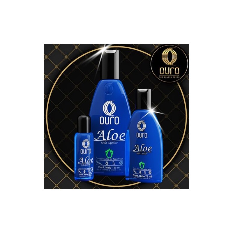 Ouro Seda Capilar de Aloe Libre de Aceites Minerales 150