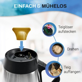 mix-slider Thermomix-Compatible Dough Flower, Dough Remover Accessory For Vorwerk TM5 and TM6 Food Processors, 3D Printed, Made in Germany