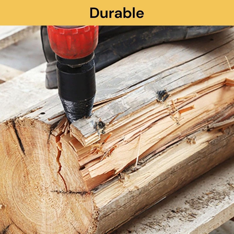 EZONEDEAL 32mm Firewood Log Splitter Wood Splitter Drill,Heavy Duty Drill