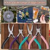 URSKYTOUS 4Pcs Jewelry Pliers Set Jewelry Making Pliers Tools Kit