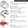 Cisolen 40 pieces curtain ring with clips, curtain rings, stainless