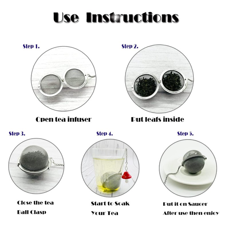 Cat Tea Infuser, 2 Pcs Cute Tea Diffuser Stainless Steel