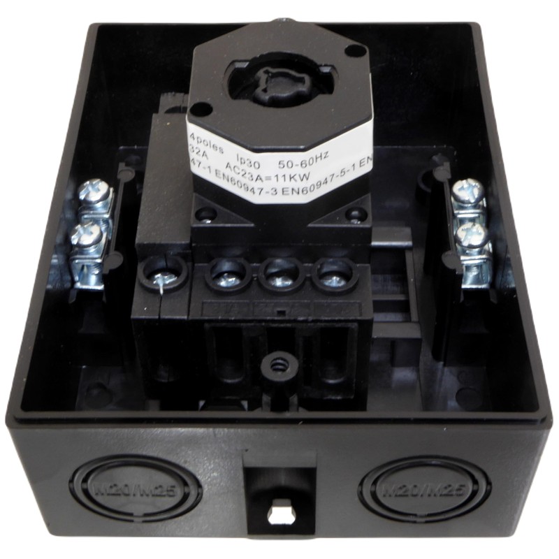 32 Amp Rotary Isolator Switch Disconnector 4 Pole or 3