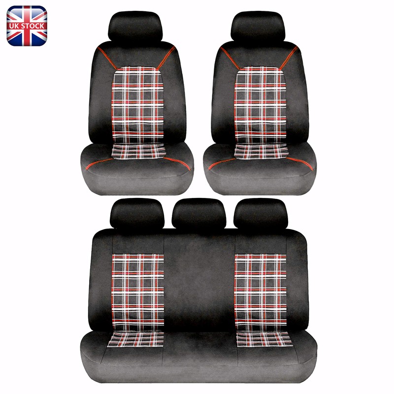 Car Seat and Headrest Covers - 'Lambeth' Full Set in
