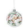Gisela Graham Painted Christmas Pudding Christmas Bauble (8cm)