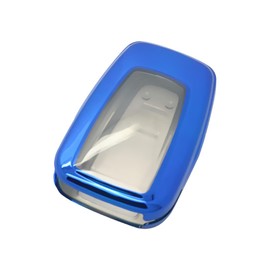 BROVACS Soft TPU Case Shell Cover Protector Holder Compatible with TOYOTA Camry Corolla Avalon C-HR Prius RAV4 Smart Remote Key Fob 2 3 4 Button SV9410 Blue