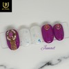 Princess Dress Handmade Nail Tips - Long Round Square /
