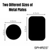 sphires 4 Pack Metal Plate for Magnetic Phone Car Mount