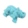 Cikonielf 2inch Natural Jade Carved Elephant Feng Shui Crystal Elephant
