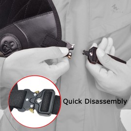 WAYNE'S DOG Ambidextrous Shooting Recoil Field Shields, Solid Fit and Thick Padding for Outdoor, Range, Shooting and Hunting (Right Handed - Black)