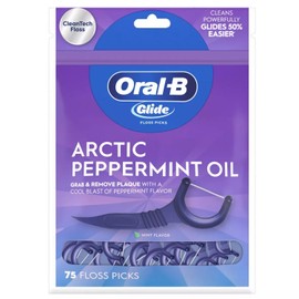 Oral-B Glide 3D White Floss Picks Radiant Mint, 75CT (Pack of 6)