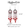 Long Beaded Earrings Bohemian Tassel Beads Dangle Drop Earrings Elegant