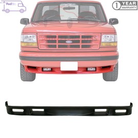 Autoelements Front Bumper Lower Valance Panel Primed with Fog Light Holes for 1993-1995 Ford F-150 Lightning Model Direct Replacement F3TZ17626B