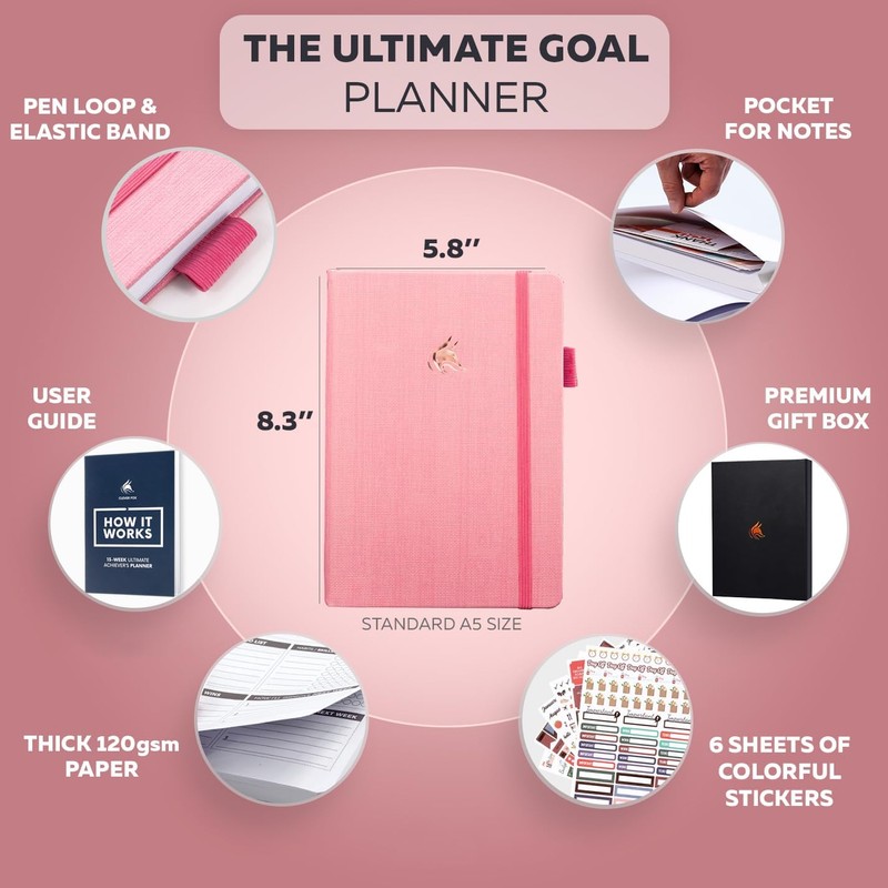 Clever Fox Ultimate Achiever’s Goal Planner - Focus & Productivity