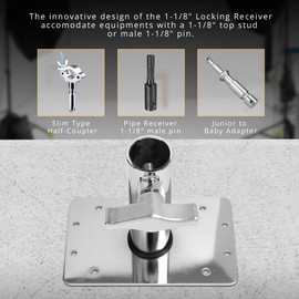Flashpoint Wall Plate with 1-1/8" Locking Receiver