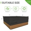Waterproof Hot Tub Cover, 600D Heavy Duty Polyester Outdoor SPA