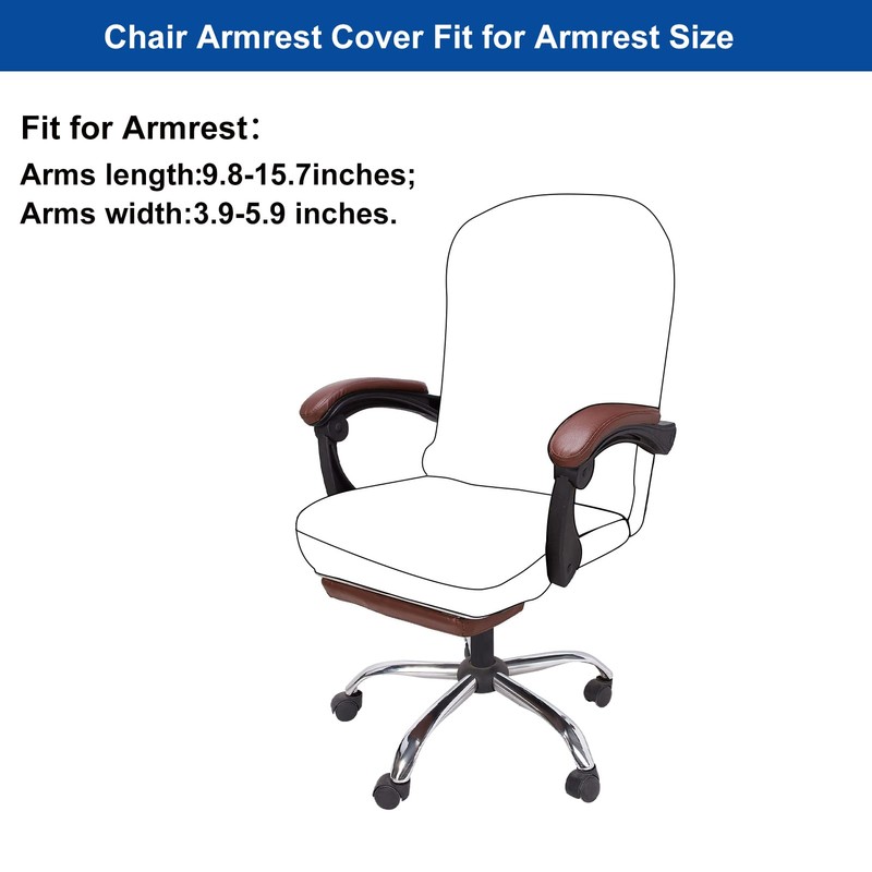 NeColorLife Stretchable Office Chair Armrest Covers – Washable and Removable