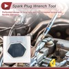 HEROFFIX 1 Pcs Spark Plug Socket Wrench Durable Spanner Socket