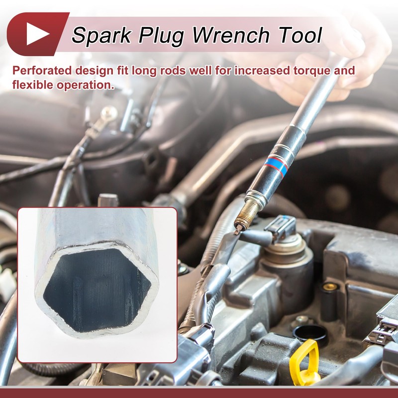 HEROFFIX 1 Pcs Spark Plug Socket Wrench Durable Spanner Socket