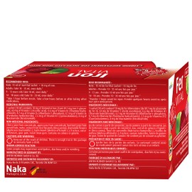 Iron VITAL Liquid Supplement For Increased Iron Needs. Vegan Formula 20 sachets 10 ml each, Made in Germany