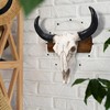 IMIKEYA Bull Head Skull Wall Hanging Art Southwestern Cow Steer