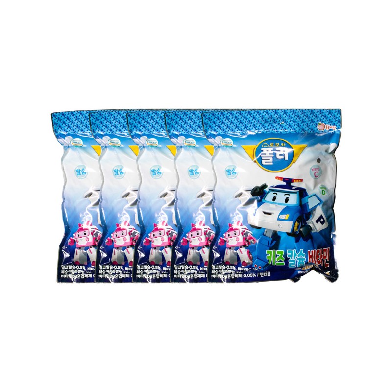 Robocar Poli Kids Calcium Vitamin C Plus D 1000 Tablets