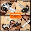 12" Inch Metal Adjustable Protractor / 0-180° Degrees Angle Ruler
