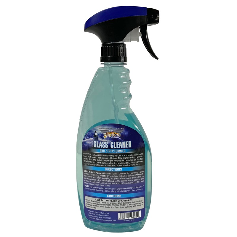 Gliptone Streak Free Glass and Window Cleaner, Ready-To-Use with Anti