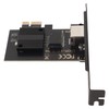 PCIe Network Card 10/100/1000/2500Mbps Gold Plated Pin Aluminium Alloy Gigabit